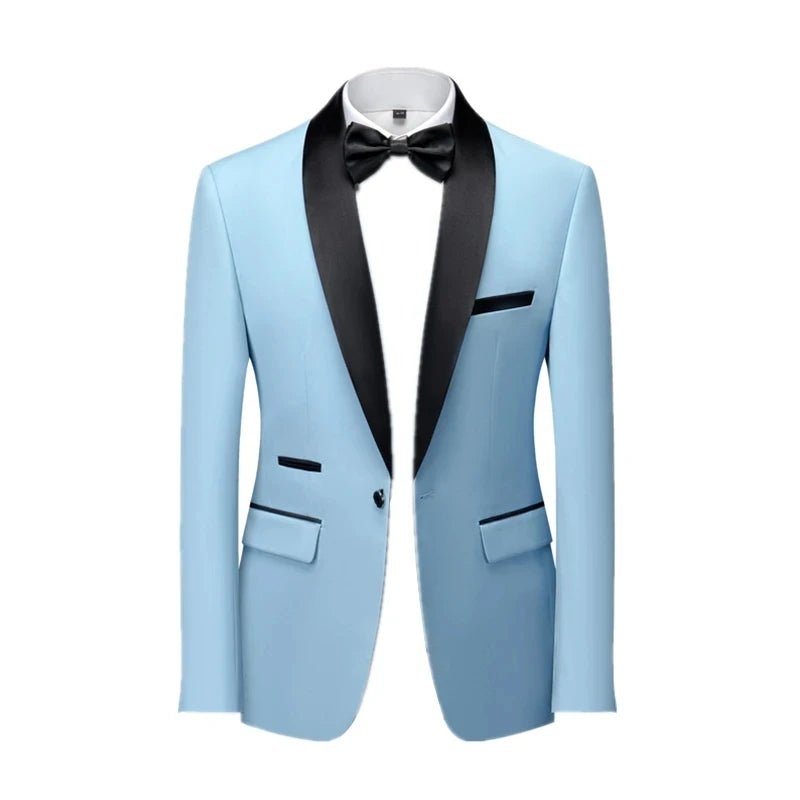 Ensemble costume-cravate skinny pour homme, smoking moulant de bal / blazer de mariage pour homme, veste de soirée de haute qualité