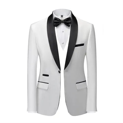 Ensemble costume-cravate skinny pour homme, smoking moulant de bal / blazer de mariage pour homme, veste de soirée de haute qualité
