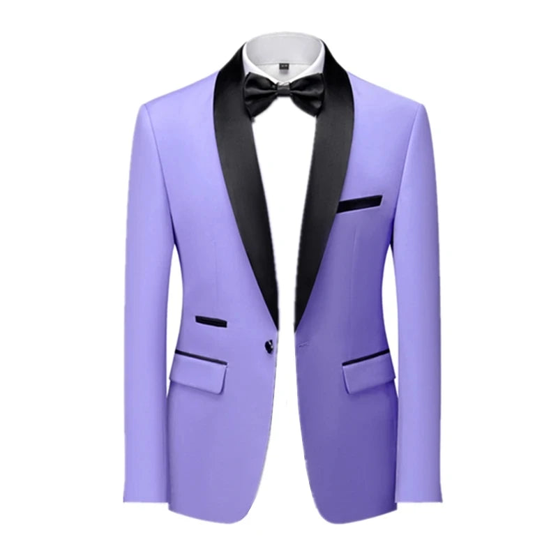 Ensemble costume-cravate skinny pour homme, smoking moulant de bal / blazer de mariage pour homme, veste de soirée de haute qualité