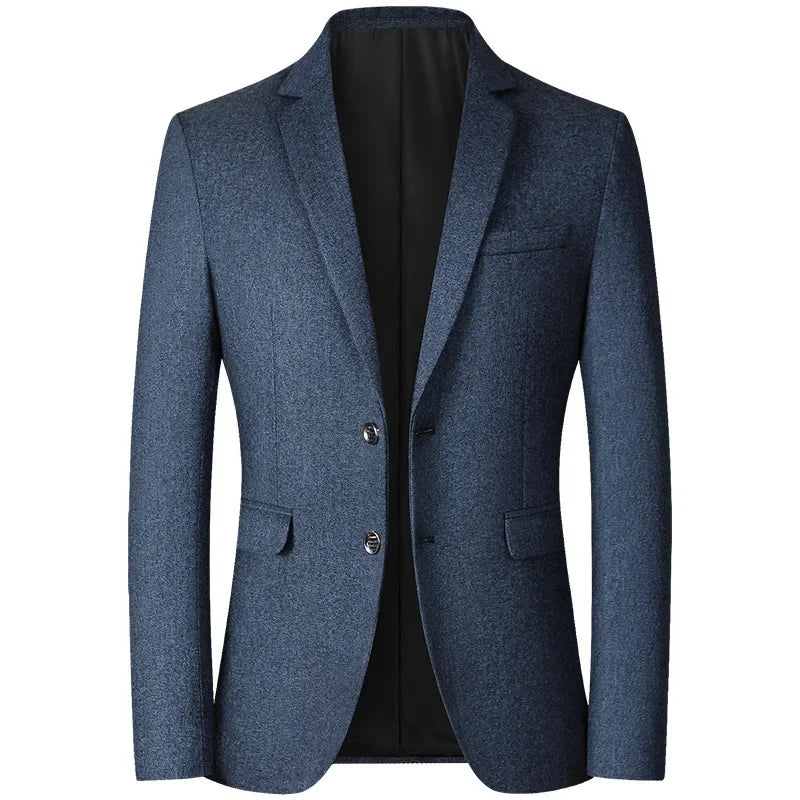 Blazer décontracté d'affaires pour hommes marque BROWON Printemps et Automne Couleur unie Col rabattu Blazer Costume Blazer de mariage homme 2025