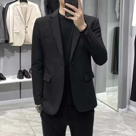 Black men's suit jacket oversized blazer vintage summer fashion 2024
