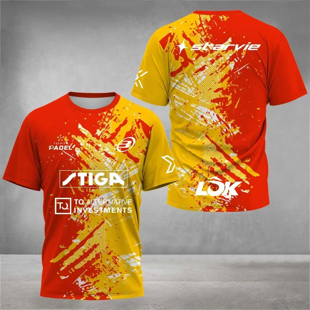 Fashion new Men's Quick Dry Tennis T-Shirt Summer Loose Padel Clothing Outdoor Badminton Running T-Shirts Sport Short Sleeve top - Bluesky Trading