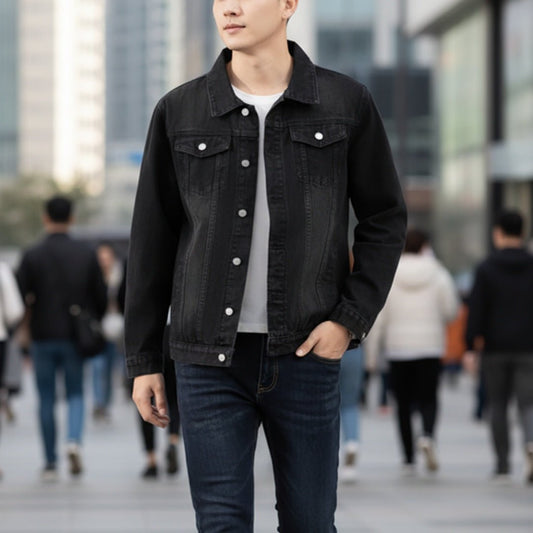 Form-fitting Denim Jacket For Men - Bluesky Trading
