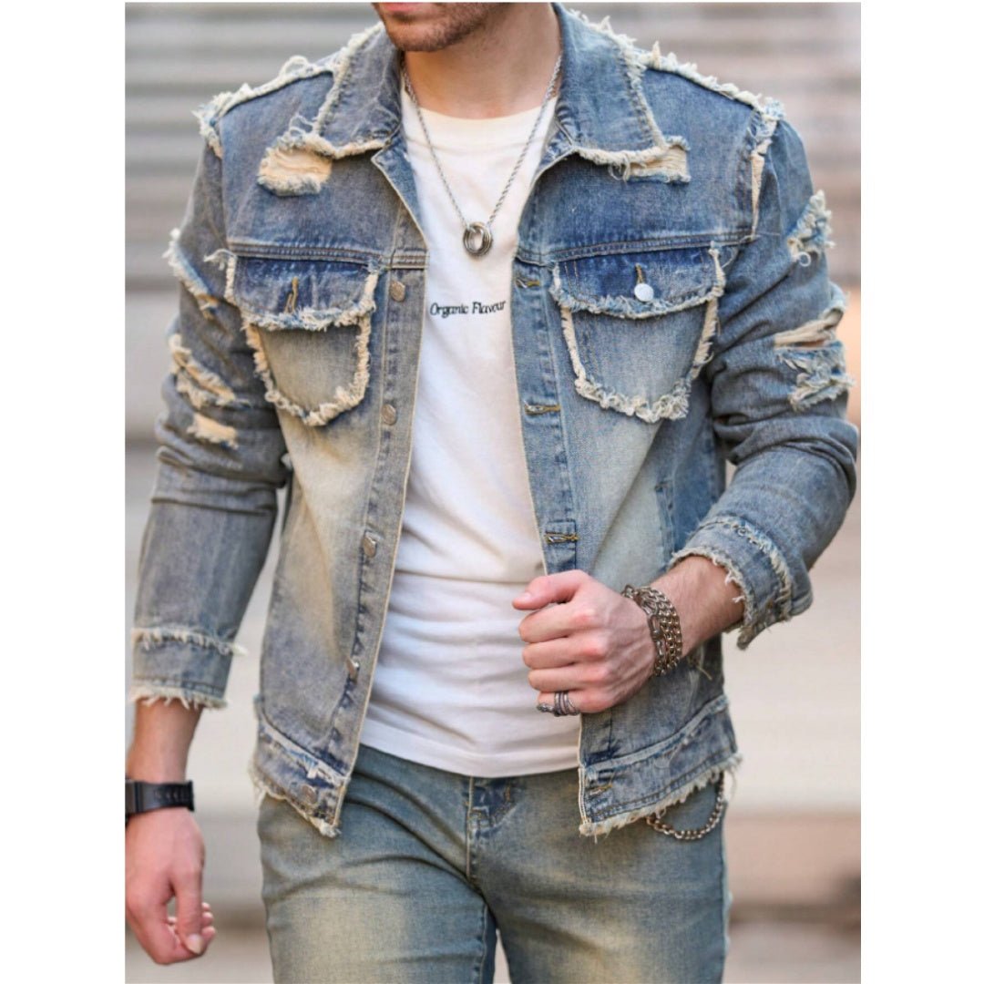 Formal And Well-fitting Denim Jacket - Bluesky Trading