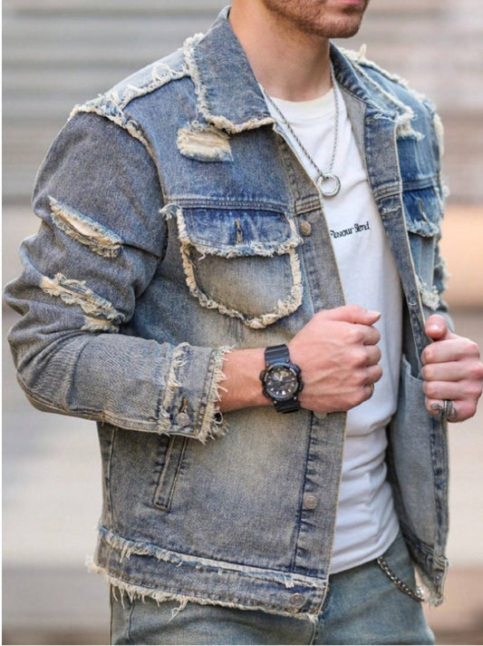 Formal And Well-fitting Denim Jacket - Bluesky Trading