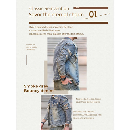 Formal And Well-fitting Denim Jacket - Bluesky Trading