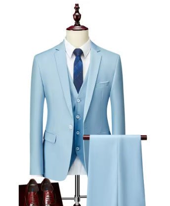Men's Business Casual Suit Three Piece Set - Bluesky Trading