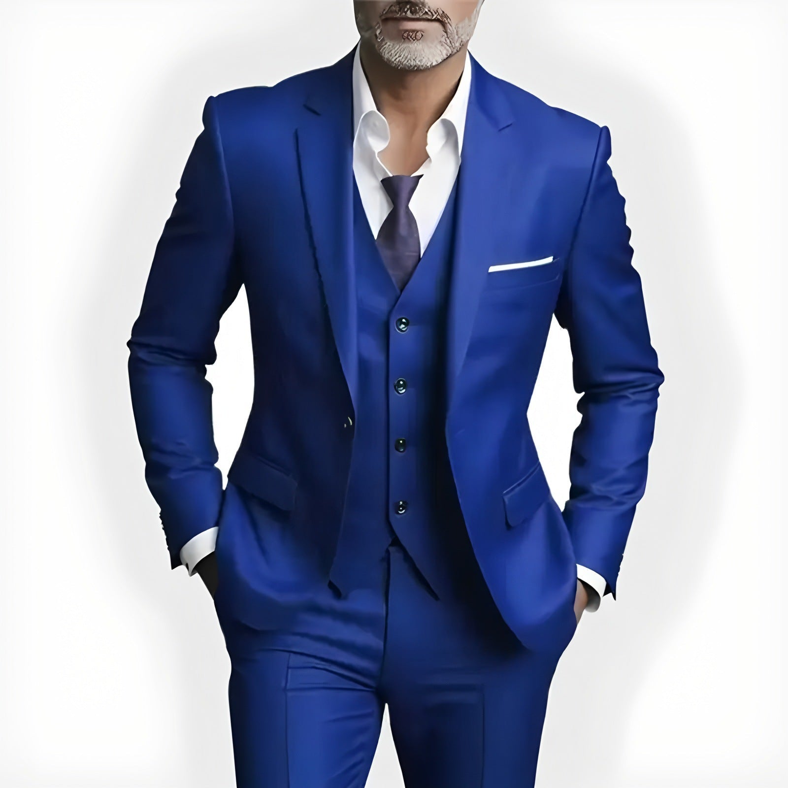 Men's Business Casual Suit Three Piece Set - Bluesky Trading